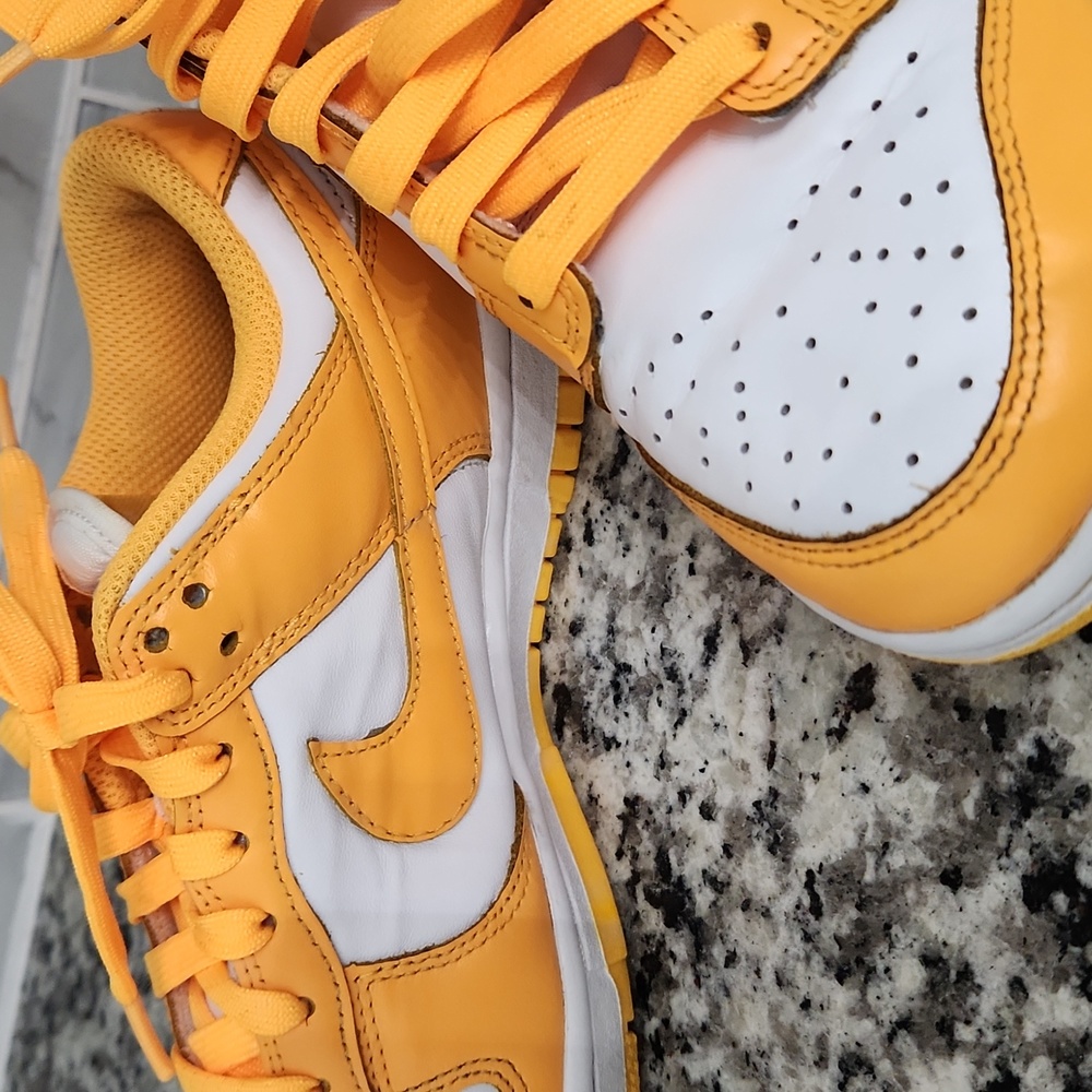 Nike Women's Sneakers Yellow and White - Picture 7 of 7